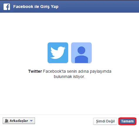 Twitter Hesabını Facebook' a Bağlama twitter facebook bağlanmak