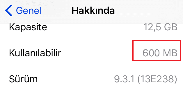 Apple’ı kandırarak hafızada yer açma Resimli Anlatım