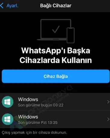 WhatsApp cevrimici kapatma 2