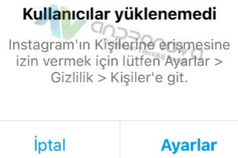 instagram kullanicilar yuklenemedi 2