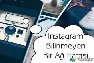 bilinmeyen bir ağ hatası oluştu Instagram