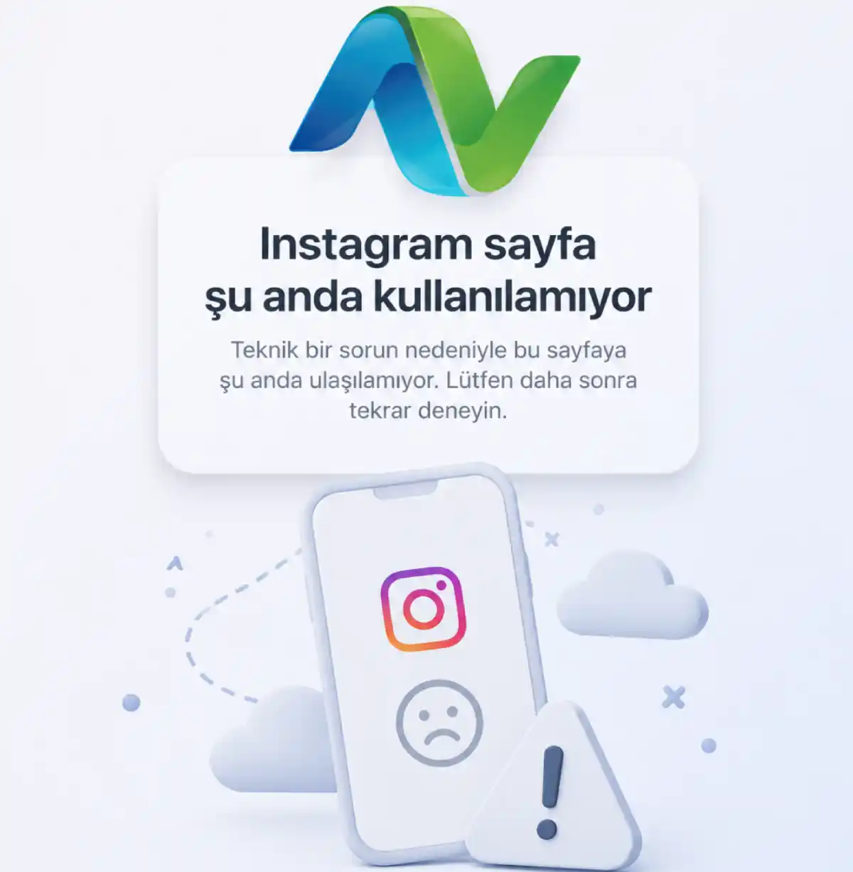 Instagram şu anda kullanılamıyor hatası