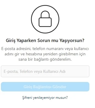 instagram telefon bani kaldirma 2