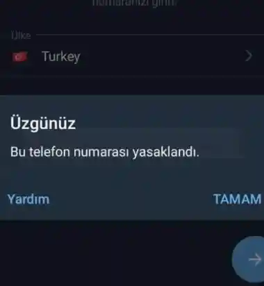 Telegram bu telefon numarasi yasaklandi 2