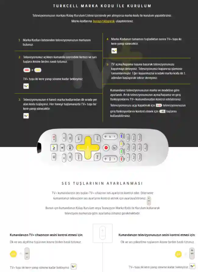 Turkcell TV Plus kumanda calismiyor 3