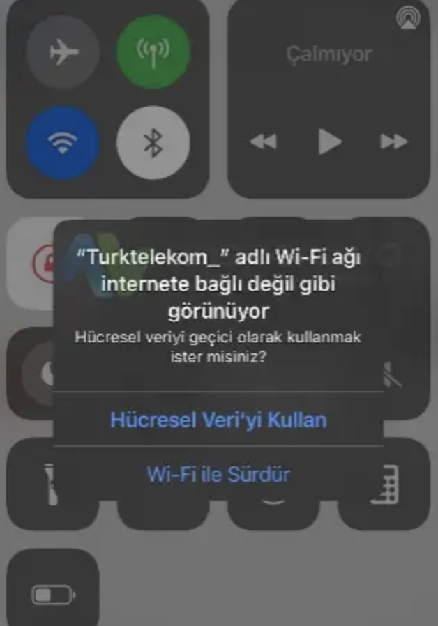 Wi-Fi Ağı İnternete Bağlı Değil Gibi Görünüyor Hatası Wi-Fi ağı bağlı değil gibi görünüyor