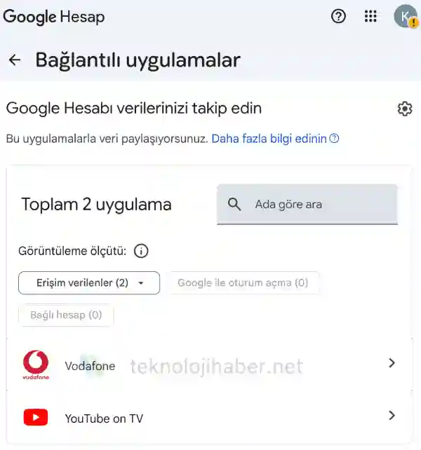 Google Hesabına Bağlı Uygulamalar Nasıl Kaldırılır? Gmail hesabına bağlı uygulamalar nasıl kaldırılır