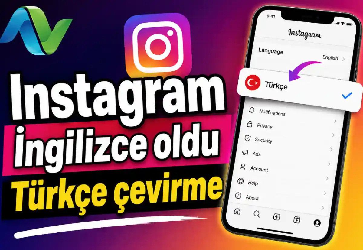 Instagram İngilizce oldu Türkçe yapma