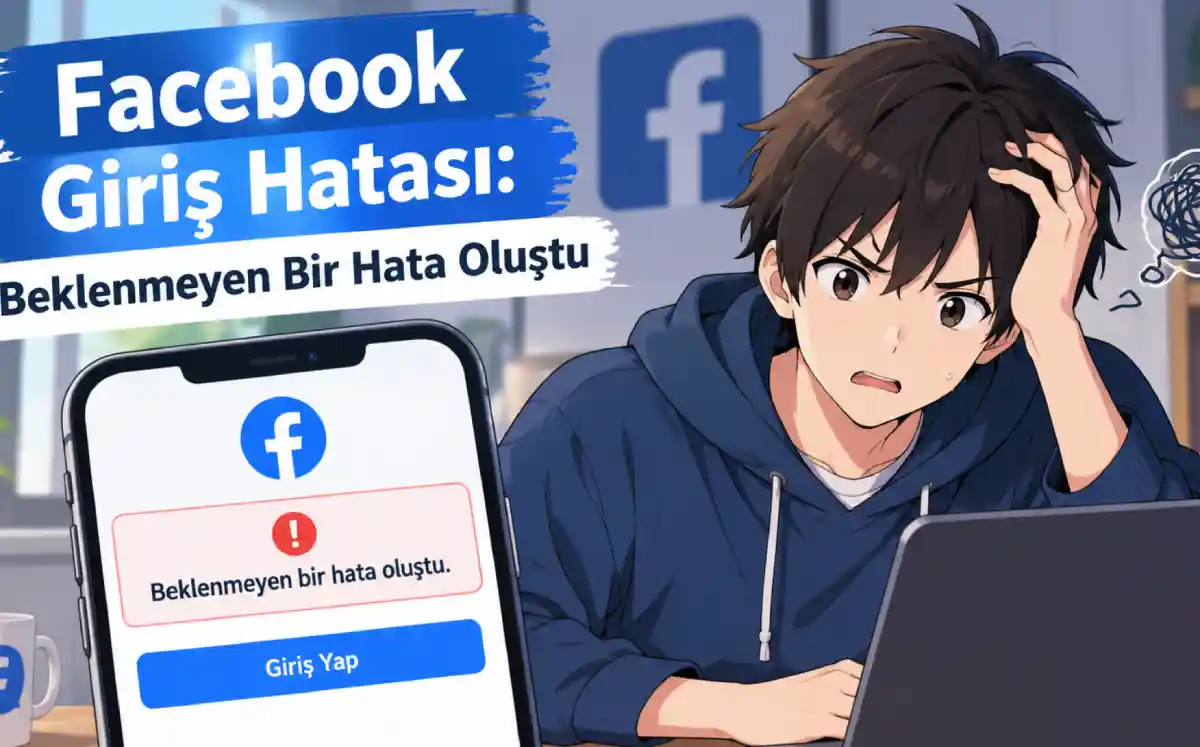 Facebook Giriş Hatası: Beklenmeyen Bir Hata Oluştu Facebook Beklenmeyen Bir Hata Oluştu